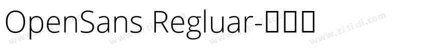 OpenSans Regluar字体转换